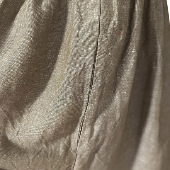 Madewell Linen Blend Button Down Babydoll Short Sleeve Mini Dress Size Medium - Picture 4 of 8